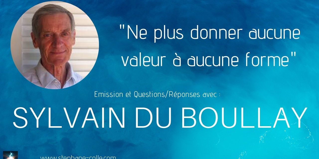 25/03/2020 Sylvain du Boullay – « Ne plus donner aucune valeur à aucune forme » – Questions/Réponses en direct
