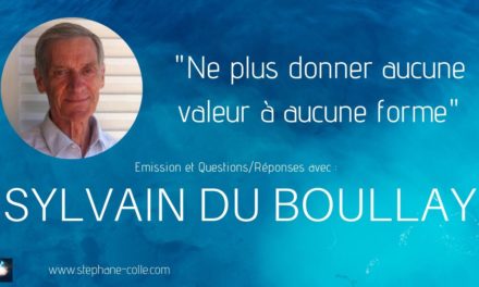 25/03/2020 Sylvain du Boullay – “Ne plus donner aucune valeur à aucune forme” – Questions/Réponses en direct