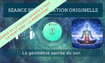 12/12/2022 Séance SonoVibration Originelle en accès libre spéciale « Le Point Zéro – La Perfection »